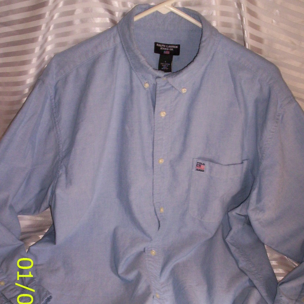 Ralph Lauren Blue Jean Size Large Shirt